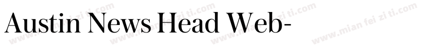Austin News Head Web字体转换